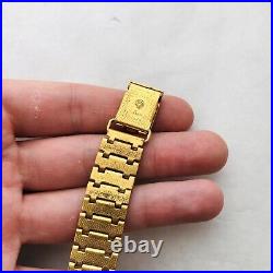ULTRA RARE SLAVA 1600 USSR Watch Wrist Gold AU20 Bracelet Soviet Vtg 2MCHZ Old