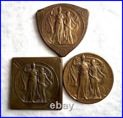 USA Saint Louis Universal Exposition 1904 Gold, Silver & Bronze Medals