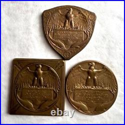 USA Saint Louis Universal Exposition 1904 Gold, Silver & Bronze Medals