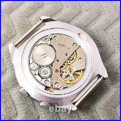 VINTAGE Soviet wrist watch RAKETA 24 hours mechanical 2623. H Made in USSR 80s