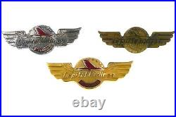 Vintage Capital Airlines Wings Pins 10k Yellow Gold Sterling Silver Bronze Lot