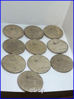 Vintage Lot 10 Large medals Camp Davido Gold Silver Plated Bronze Israel Egypt