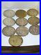 Vintage Lot Of 10 Gold Silver Plated Bronze No More War Israel-Egypt