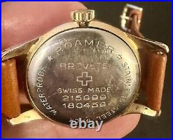Vintage Roamer SuperShock 17 Jewels Brevete Stunning 1960's GWO Swiss Mens Watch