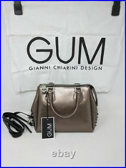 Women's GUM By Gianni Chiarini Fourty Media Paint Effect Handbag, OS Bronze