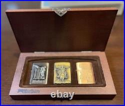 Zippo Lighter Marlboro Set of 3 Gold, Silver, Bronze Sweepstakes Item New