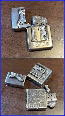 Zippo Lighter Marlboro Set of 3 Gold, Silver, Bronze Sweepstakes Item New